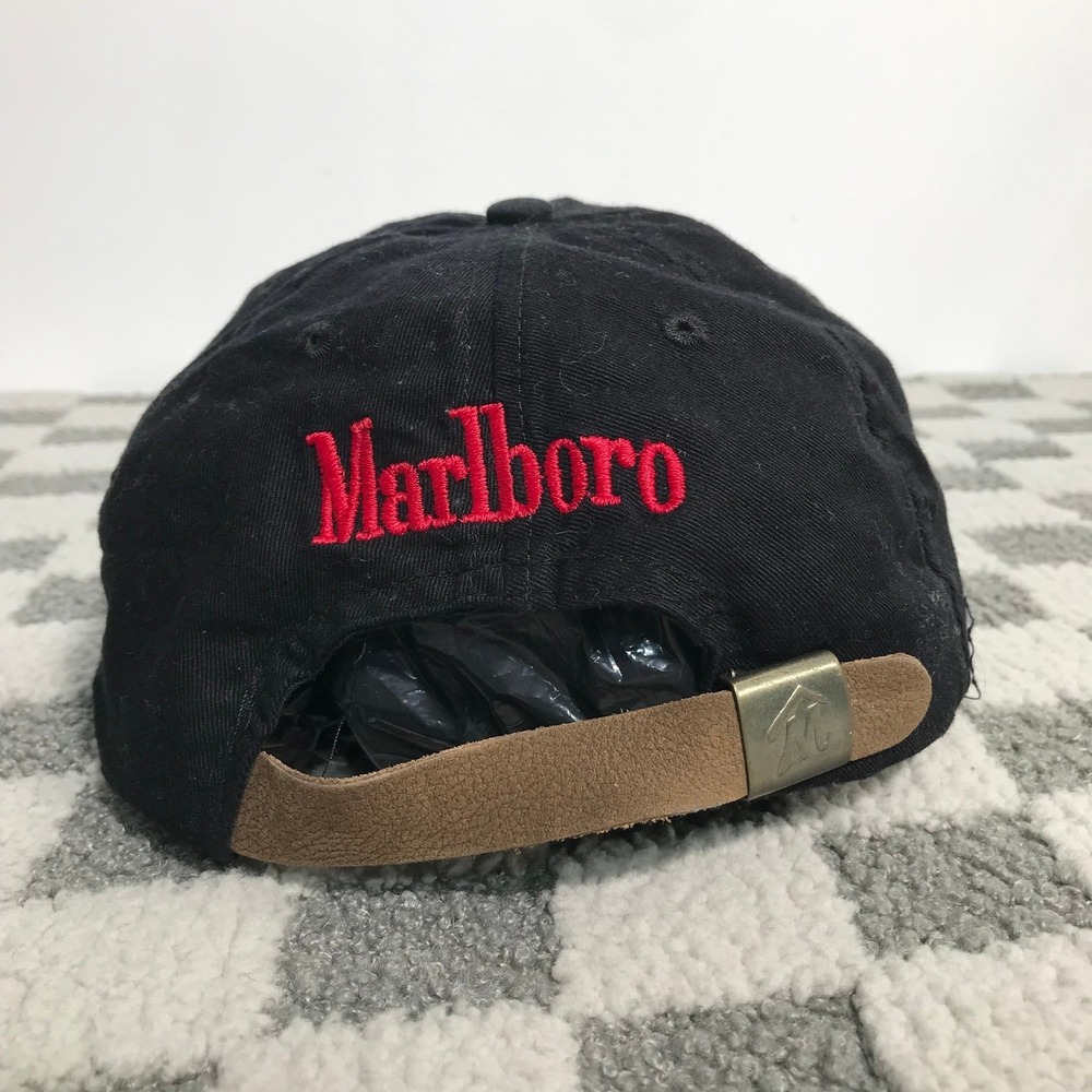 Marlboro Country Store Hat Cap Black Red Vintage Baseball Style Gear New